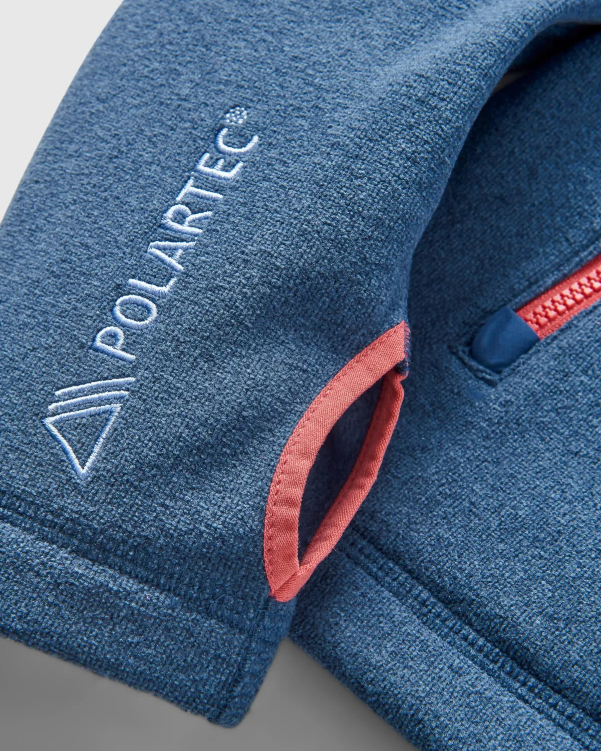 Hoodies|Tops|Passenger Women's Crest Recycled Polartec Fleece Hoodie - Dark Denim Marl DarkDenimMarl