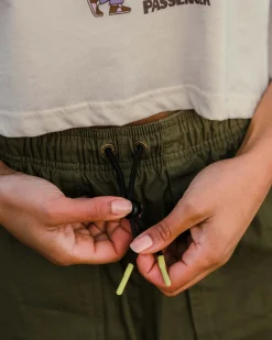 Pants|Dresses & Skirts|Passenger Wonderland Organic Cotton Skort - Khaki Green KhakiGreen