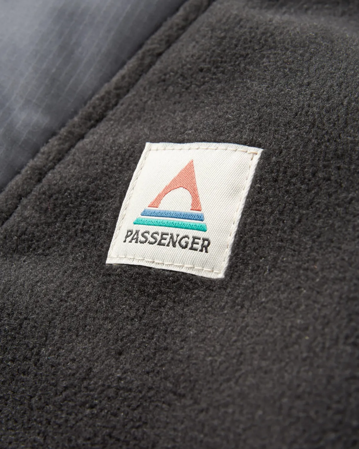 Fleece|Fleece|Passenger Woodland Hooded Half Zip Recycled Polar Fleece - Black/ Dark Forest Black/DarkForest
