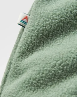 Fleece|Fleece|Passenger Woodland Hooded Half Zip Recycled Polar Fleece - Black/ Dark Forest Black/DarkForest
