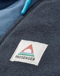 Fleece|Fleece|Passenger Woodland Hooded Half-Zip Polar Fleece - Deep Navy/Baked Clay DeepNavy/BakedClay