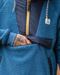 Fleece|Fleece|Passenger Woodland Recycled Polar-lined Sherpa Fleece - Blue Steel BlueSteel