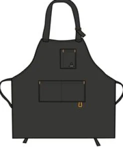 Outdoor Kitchenware|Passenger Yard Organic Cotton Denim Apron - Black
