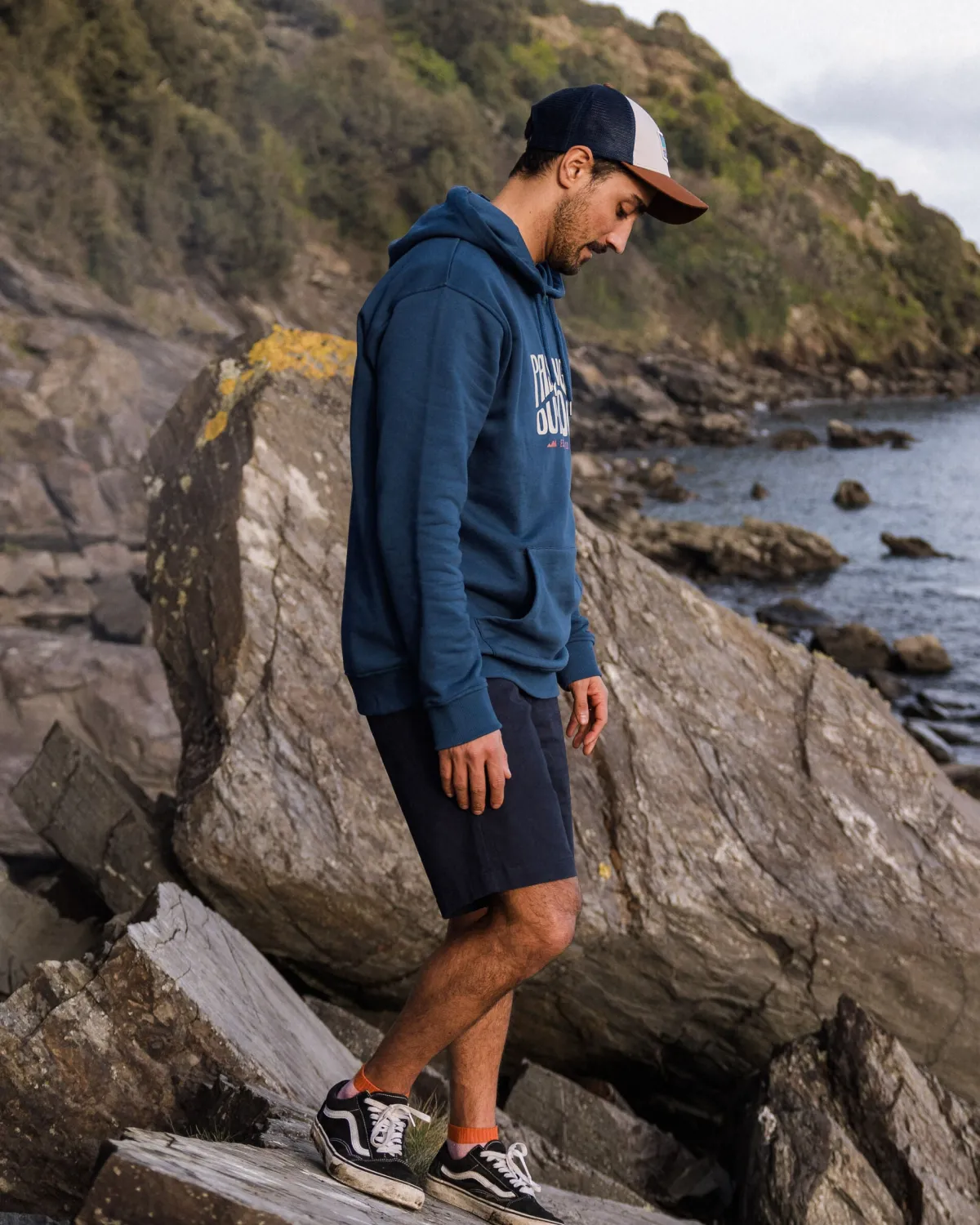 Hoodies & Sweatshirts|Hoodies|Passenger Yuca Organic Cotton Hoodie - Dark Denim DarkDenim
