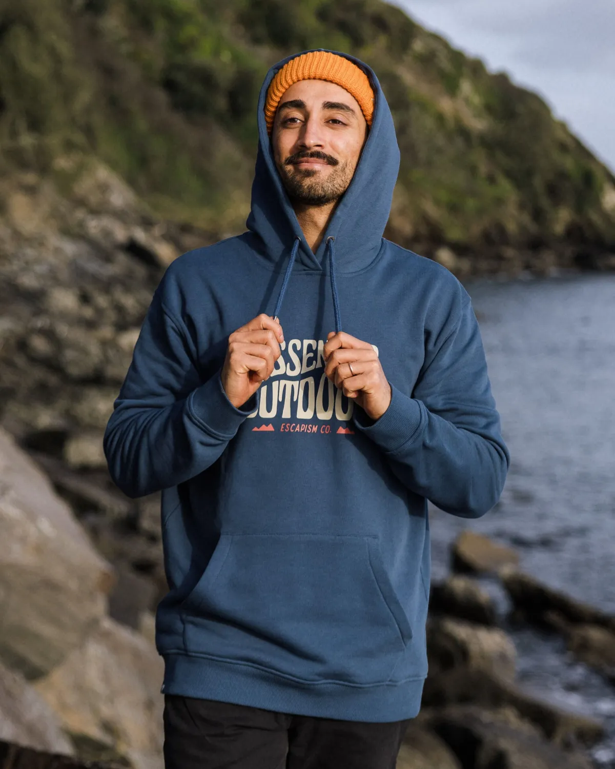 Hoodies & Sweatshirts|Hoodies|Passenger Yuca Organic Cotton Hoodie - Dark Denim DarkDenim