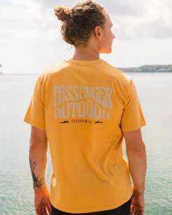 T-Shirts & Tank Tops|Passenger Yuca Organic Cotton T-Shirt - Dusty Ochre Marl DustyOchreMarl