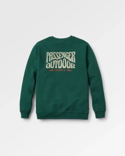 Sweatshirts|Hoodies & Sweatshirts|Passenger Yuca Recycled Cotton Long Sleeve Sweatshirt - Rain Forest RainForest