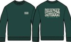 Sweatshirts|Hoodies & Sweatshirts|Passenger Yuca Recycled Cotton Long Sleeve Sweatshirt - Rain Forest RainForest