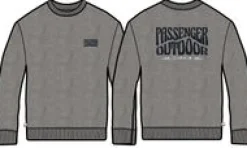 Sweatshirts|Hoodies & Sweatshirts|Passenger Yuca Recycled Cotton Long Sleeve Sweatshirt - Dark Grey Marl DarkGreyMarl