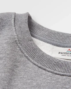 Sweatshirts|Hoodies & Sweatshirts|Passenger Yuca Recycled Cotton Long Sleeve Sweatshirt - Dark Grey Marl DarkGreyMarl