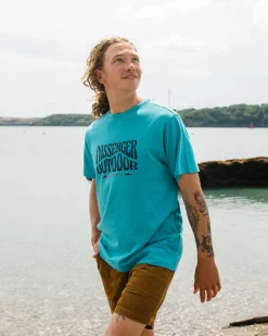 T-Shirts & Tank Tops|Passenger Yuca Recycled Cotton T-Shirt - Blue Pool BluePool