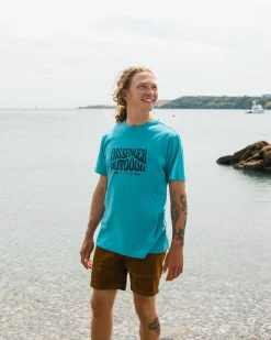 T-Shirts & Tank Tops|Passenger Yuca Recycled Cotton T-Shirt - Blue Pool BluePool
