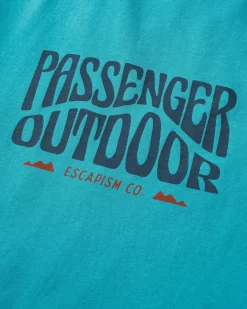 T-Shirts & Tank Tops|Passenger Yuca Recycled Cotton T-Shirt - Blue Pool BluePool