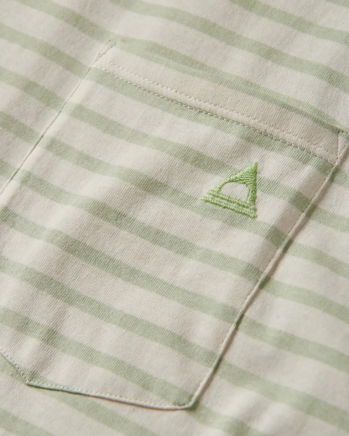 T-Shirts & Tank Tops|T-Shirts & Tank Tops|Passenger Zen Recycled Relaxed Fit T-Shirt - Apple Green Stripe AppleGreenStripe