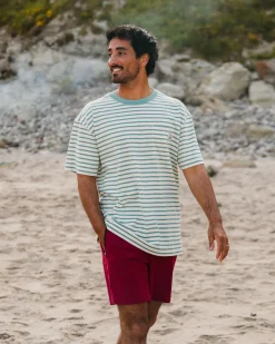 T-Shirts & Tank Tops|T-Shirts & Tank Tops|Passenger Zen Recycled Relaxed Fit T-Shirt - Deep Sea Stripe DeepSeaStripe