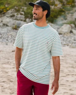 T-Shirts & Tank Tops|T-Shirts & Tank Tops|Passenger Zen Recycled Relaxed Fit T-Shirt - Deep Sea Stripe DeepSeaStripe