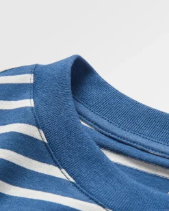T-Shirts & Tank Tops|T-Shirts & Tank Tops|Passenger Zen Recycled Relaxed Fit T-Shirt - Dark Denim/ Birch Stripe DarkDenim/BirchStripe